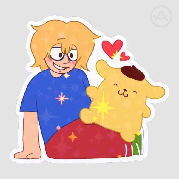 Facty + Pompompurin Sticker