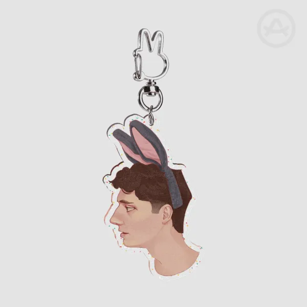 Dan Howell Bunny Ears Keychain