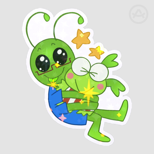 Martian + Keroppi Sticker!