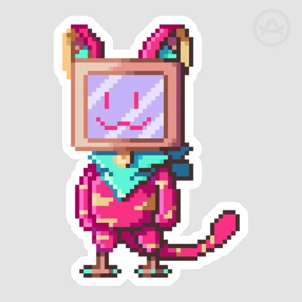 Glix pixel art sticker (oc)