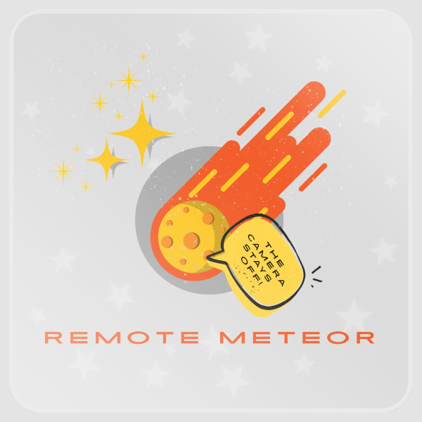 Remote Meteor Square Sticker