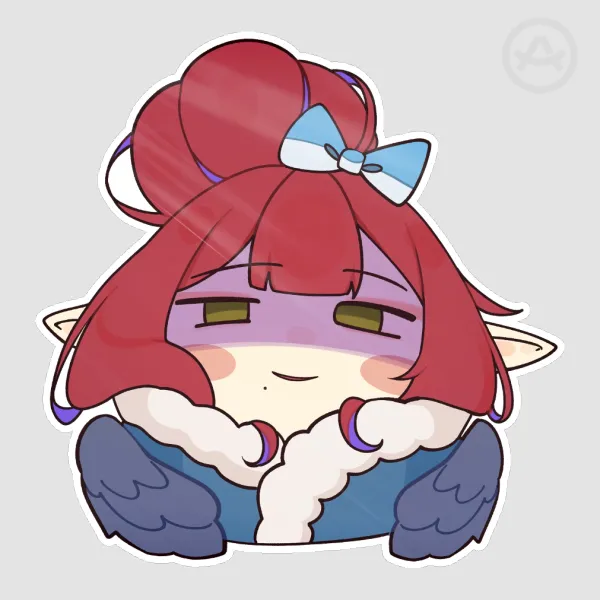 HimikoMio Evil Comfortable Pocket Bird Sticker