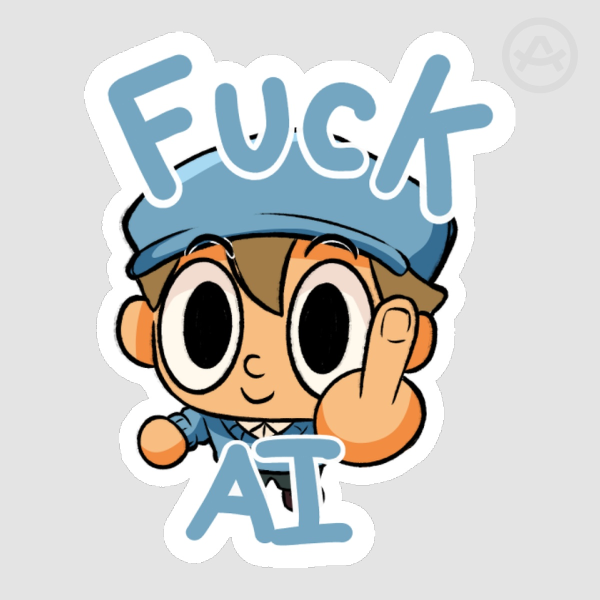 Fuck AI Stickers