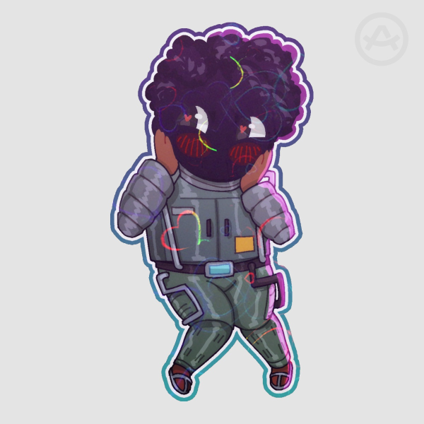 Obscured Hector Sticker (textless)