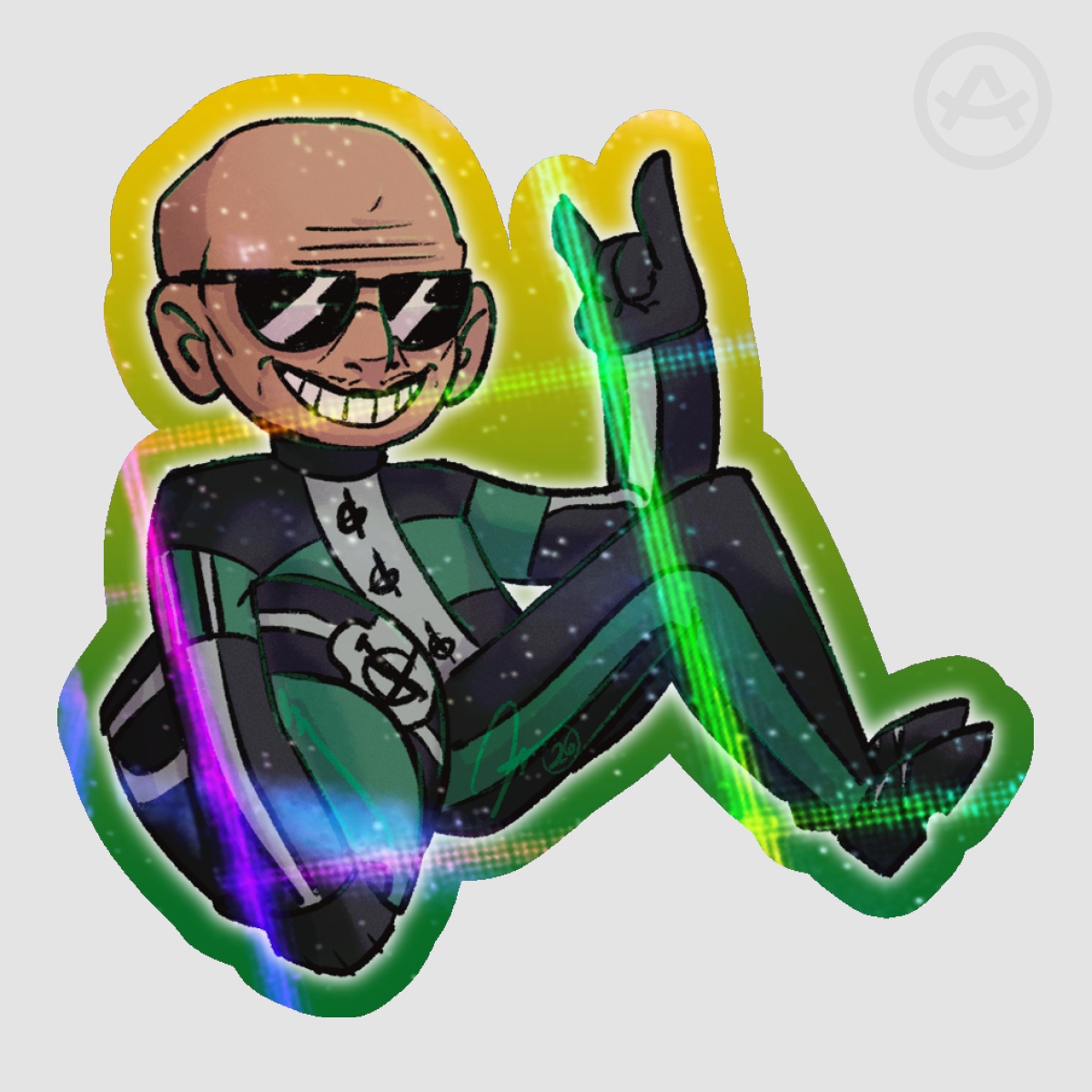Second Racer Sticker