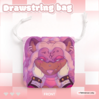 Lyra x Espio Square Plush Drawstring Pouch Bag
