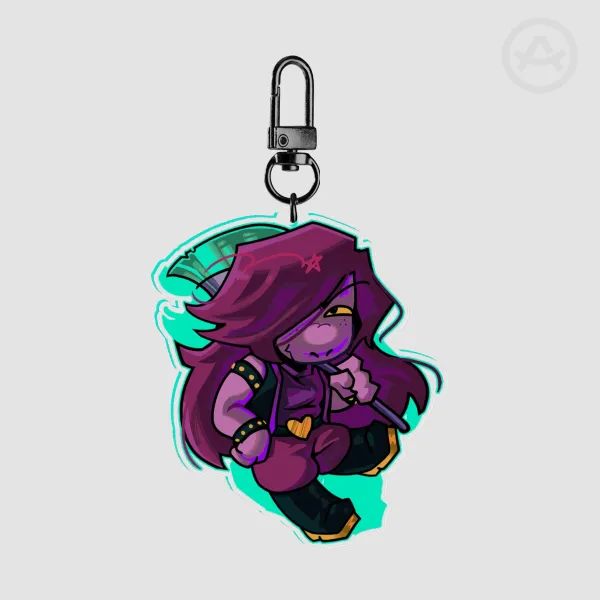 Susie Double-Sided Keychain (Deltarune)