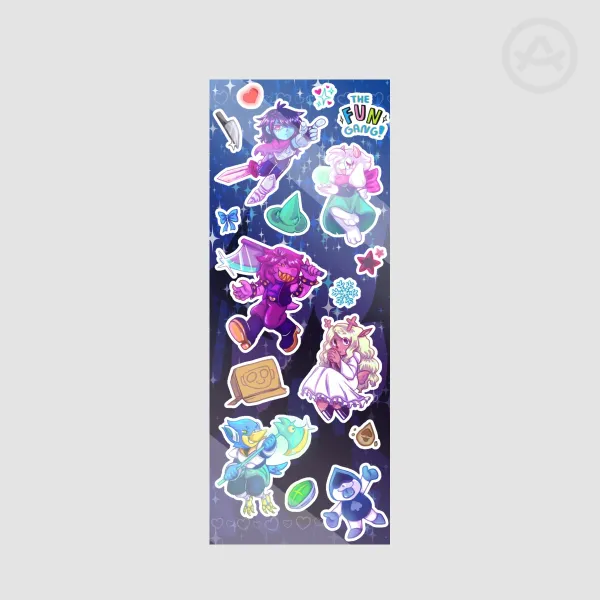 Deltarune Fun Gang Sticker Sheet