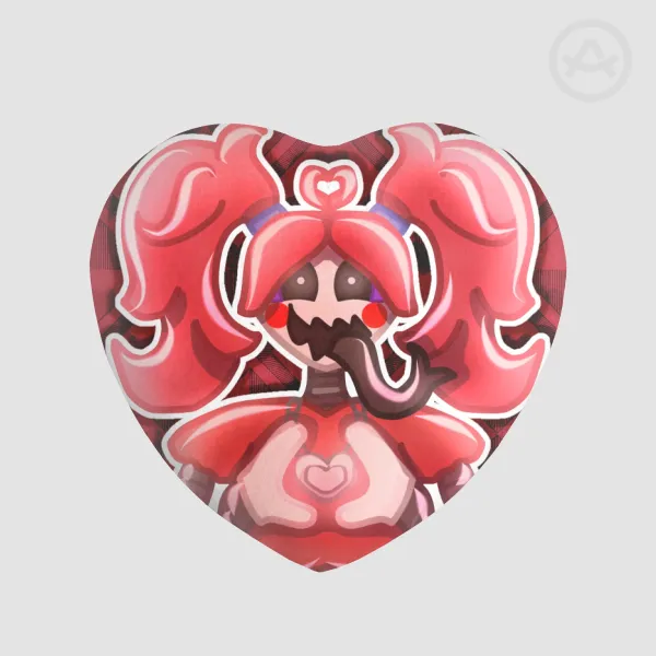Eleanor Heart Shape Plush Badge