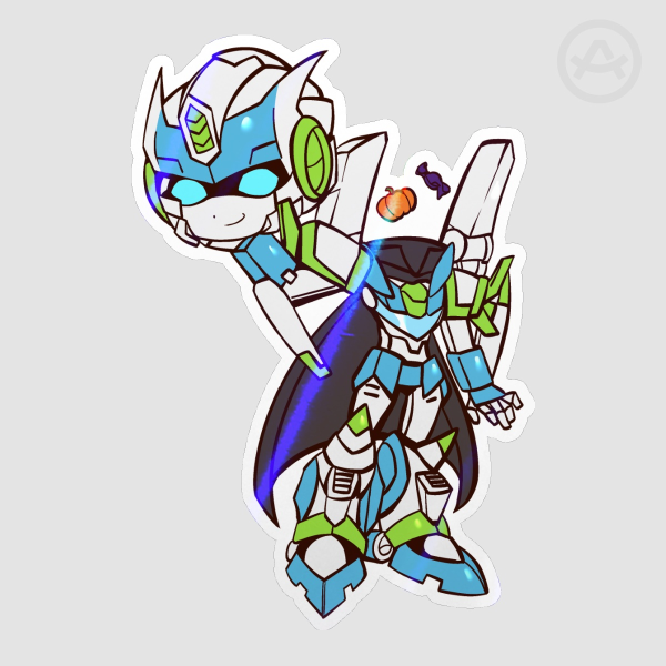 senator shockwave halloween sticker