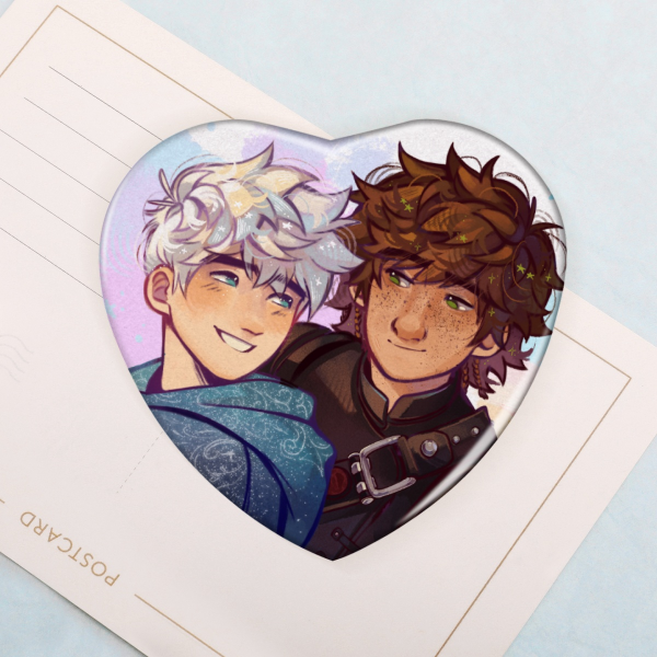 Frostcup Heart Shape Badges