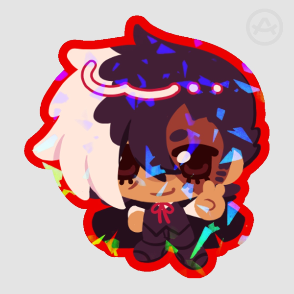 Black Jack Colored Edge Sticker