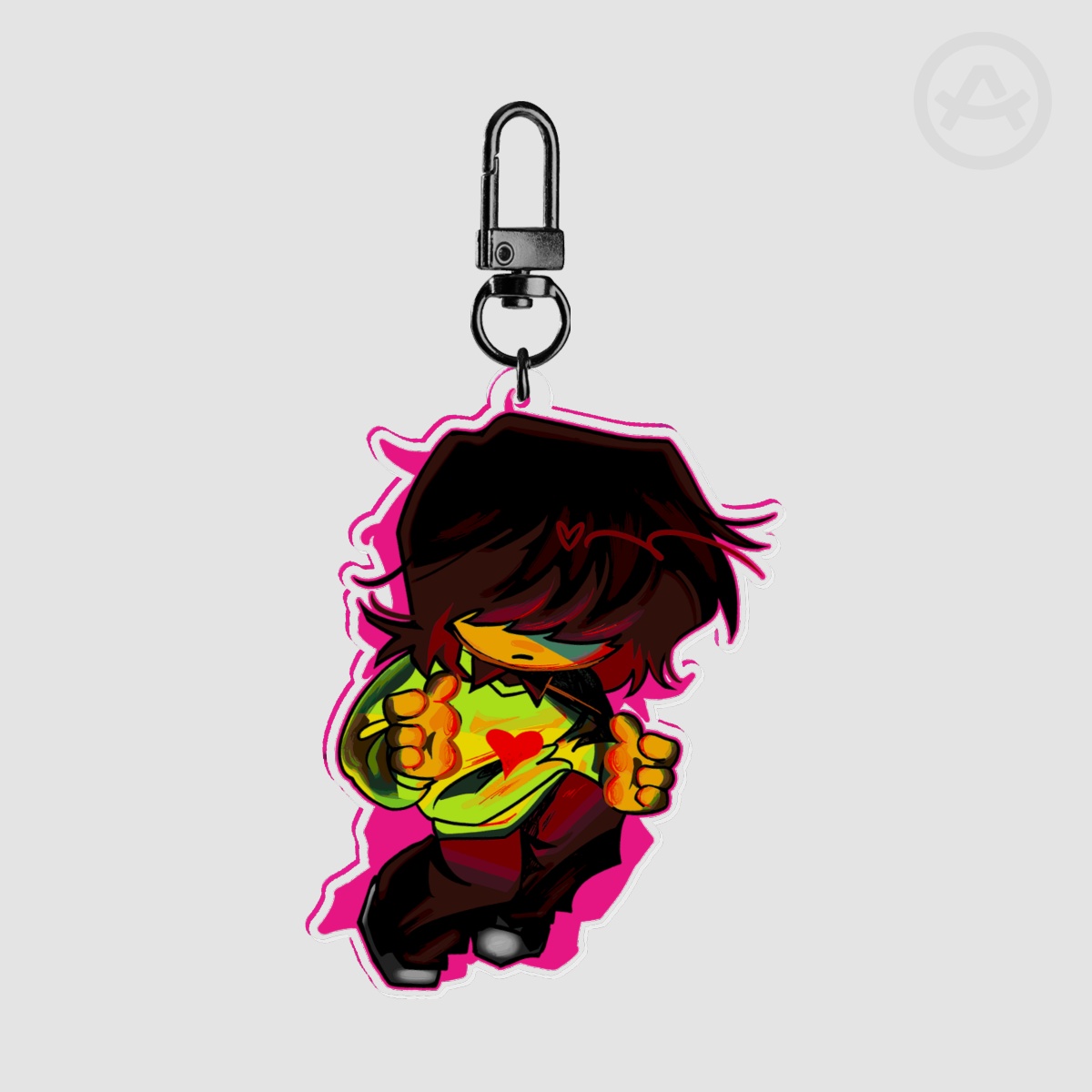 Kris Double-Sided Keychain (Deltarune)