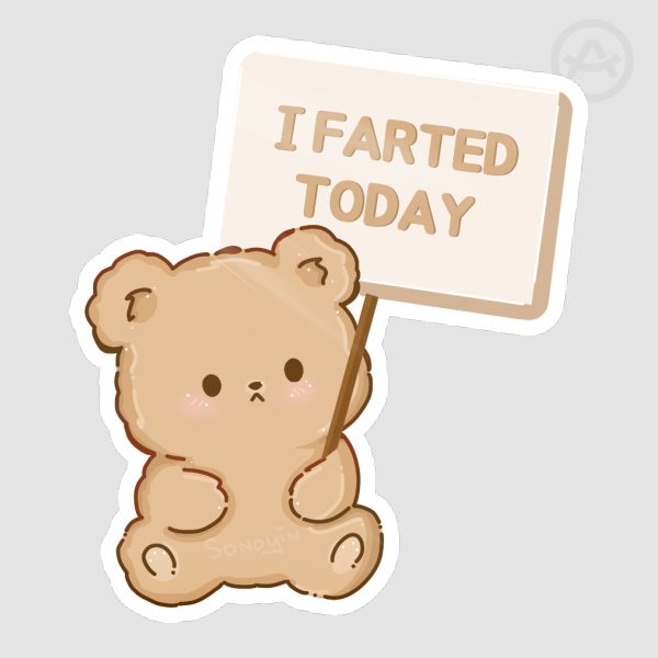 I Farted Glossy Sticker