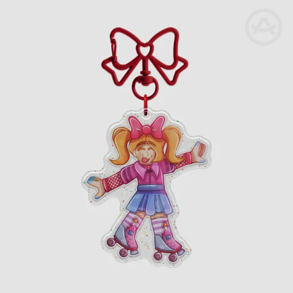 Elizabeth Afton Epoxy Glitter Acrylic Keychain