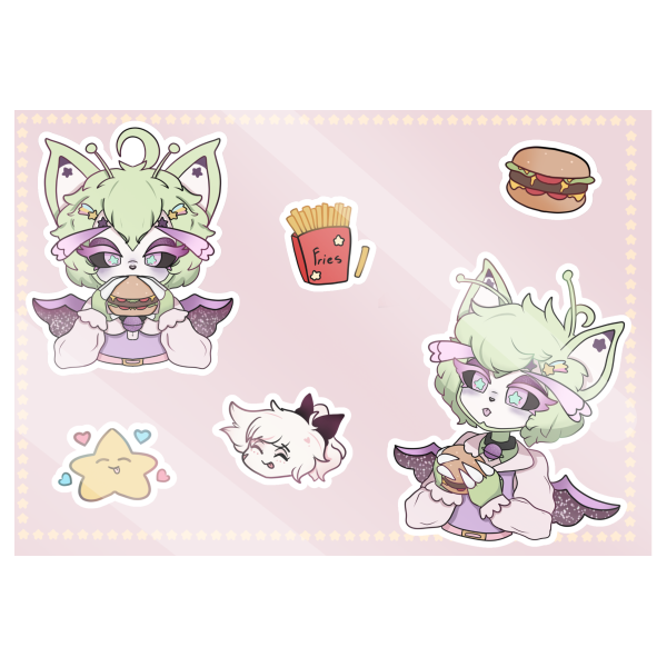 Alien Husk stickers sheet || Hazbin Hotel