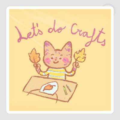 Let’s do crafts Die Cut Sticker