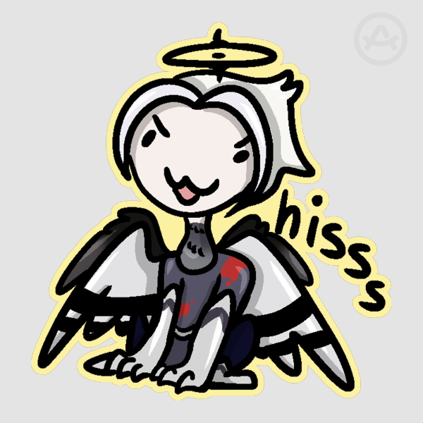 Lute Hiss Sticker