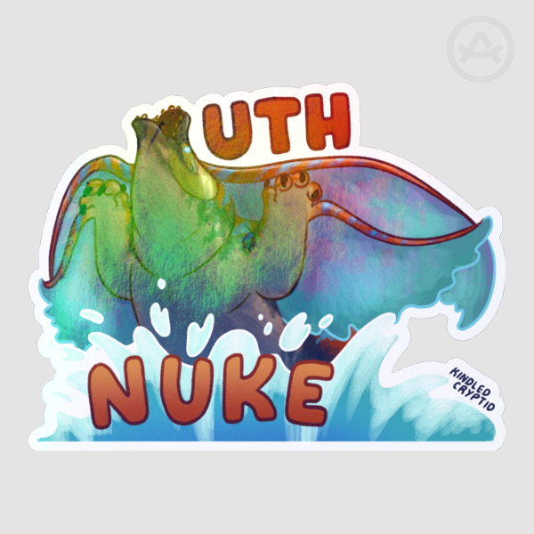 Uth Nuke Sticker HOLO (LRG)