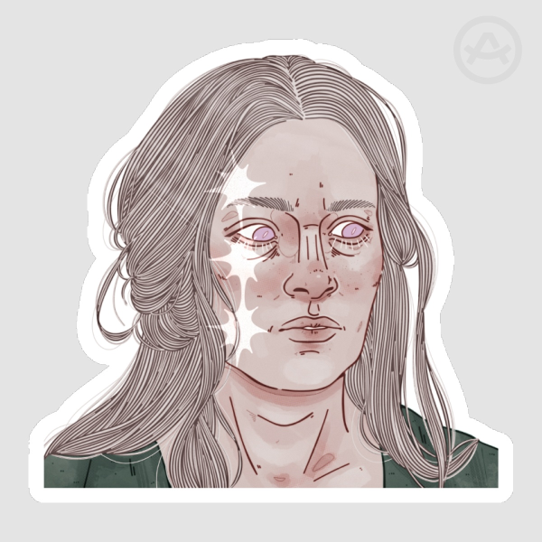 helaena die cut sticker
