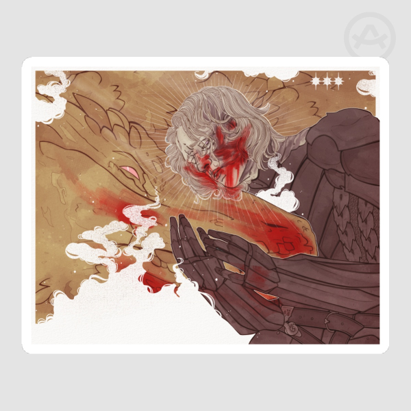 aegon sunfyre die cut sticker
