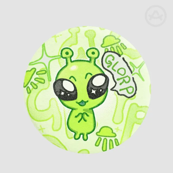 Alien Plush Badges