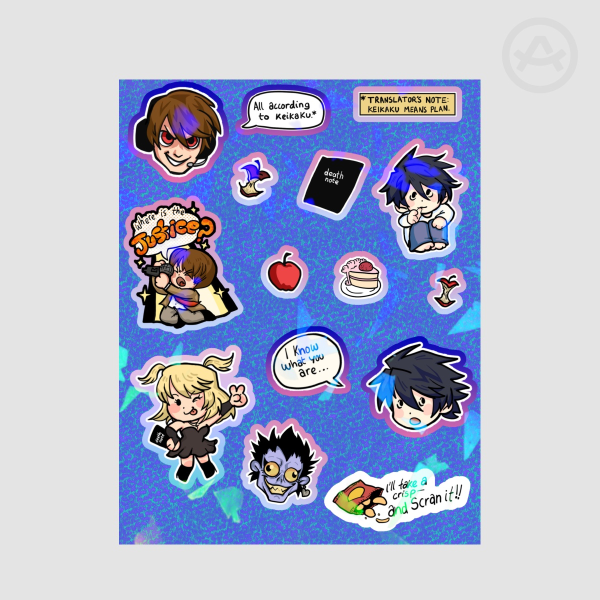 Death Note Sticker Sheet