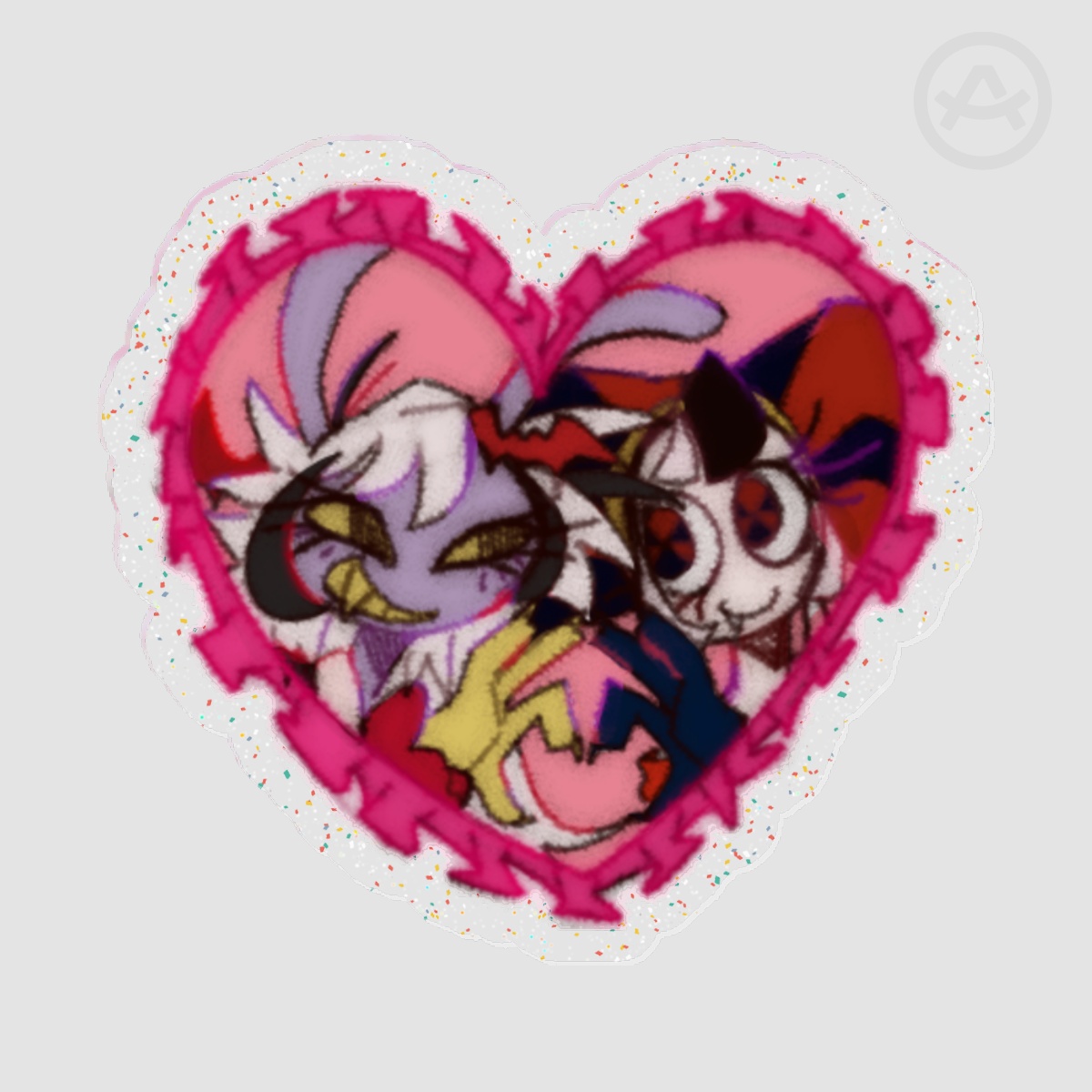 Jax/Lily x Pomni Vampire AU Pin