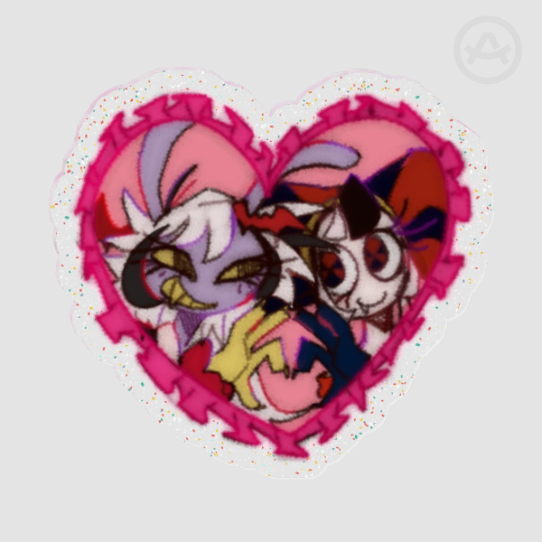 Jax/Lily x Pomni Vampire AU Pin