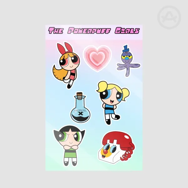 The Powerpuff Girls Sticker Sheet