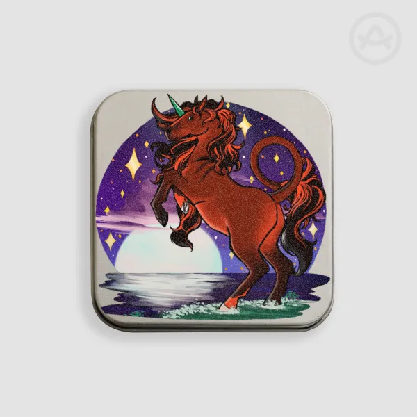 Proud Unicorn Metal Storage Box