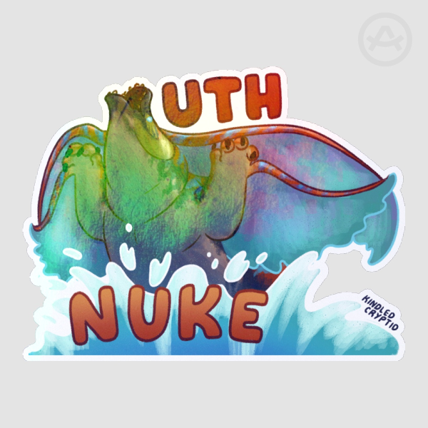 Uth Nuke Sticker HOLO (SML)