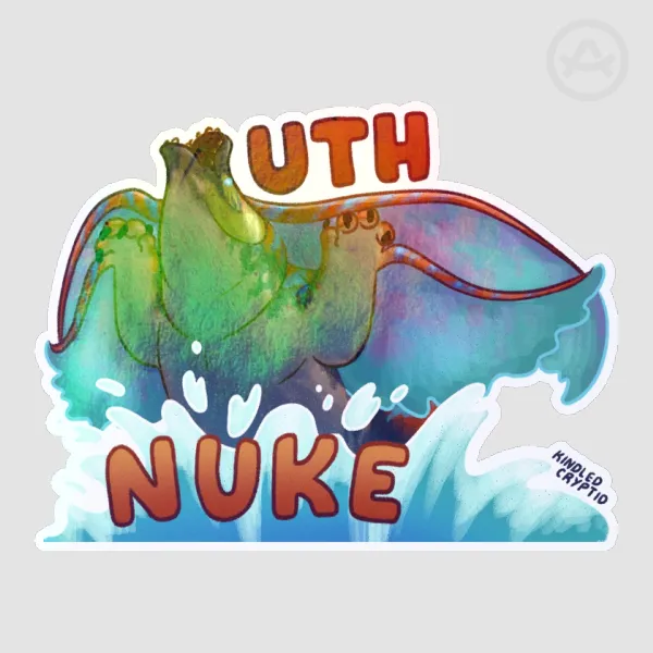 Uth Nuke Sticker HOLO (SML)