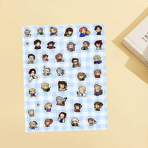 HETALIA mini set B (Clear Transparent PET Vinyl Sticker Sheet)