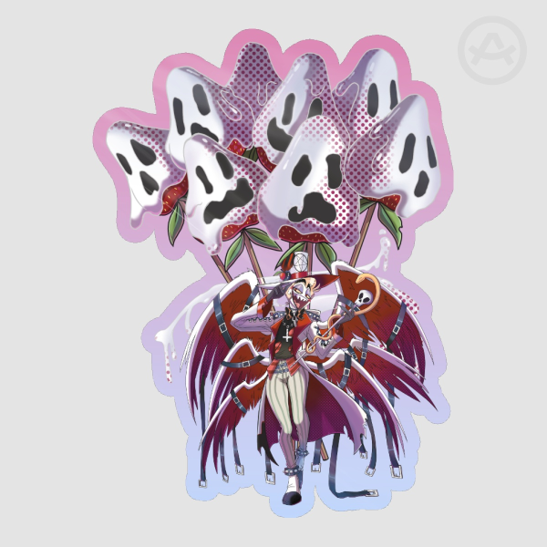 Devil’s Sweet Treats (Halloween Ver.) - Fruity N’ Ghouly (Chocolate Covered Strawberries) Sticker