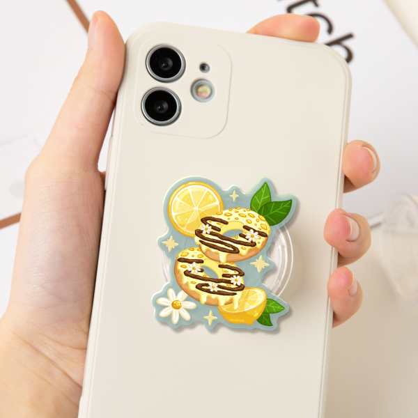 Lemon Choco Donut Acrylic Phone Holder
