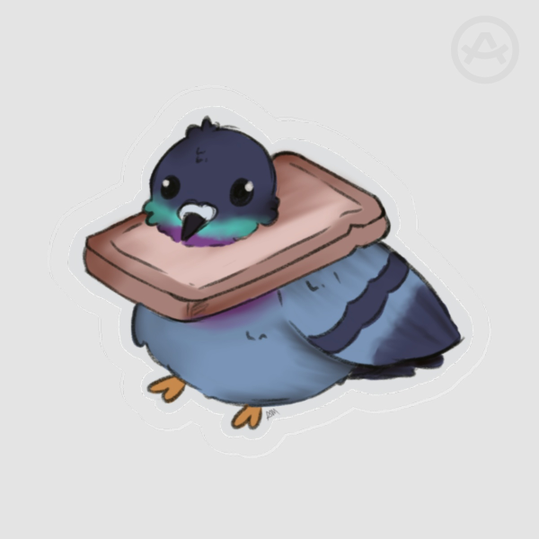 Bread pigeon - Acrylic Pins
