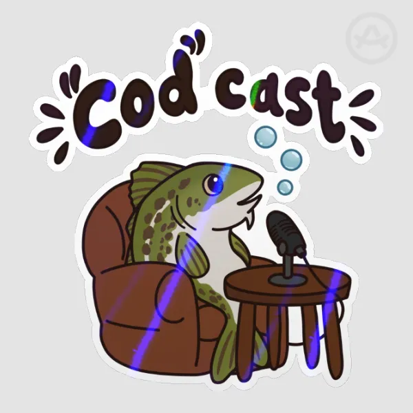 “Cod” Cast - Die Cut Sticker