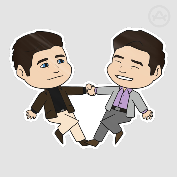 Young Cherik Die Cut Stickers