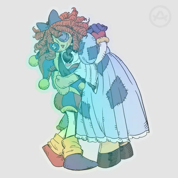 Ragatha and Pomni Hug