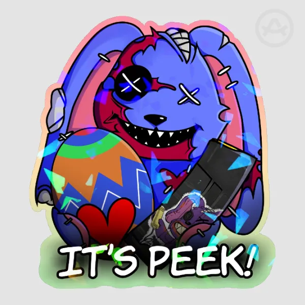 Mr Peeks “It’s Peek!” Colored Edge Die Cut Stickers
