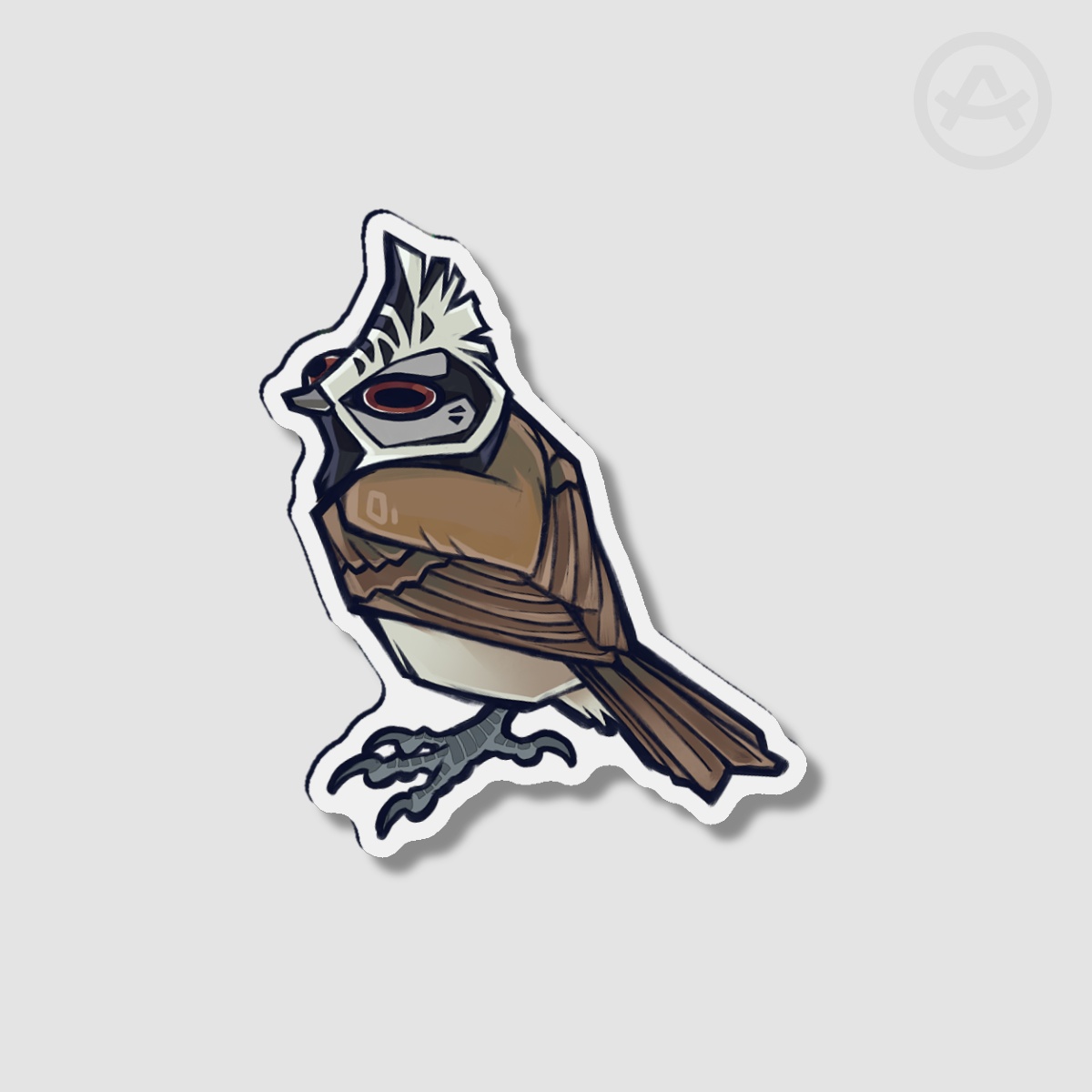 Crested tit - Magnet - 2.36""(60mm)