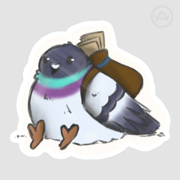 Carrier pigeon Die Cut Stickers