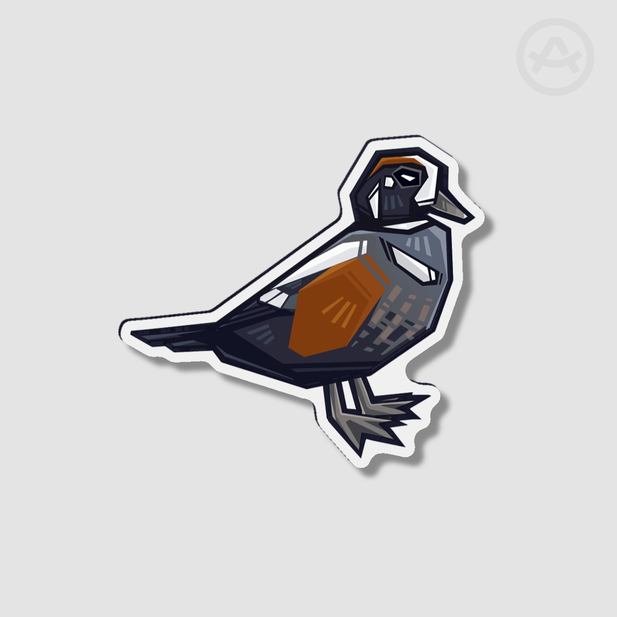 Harlequin duck - Magnet - 2.36""(60mm)