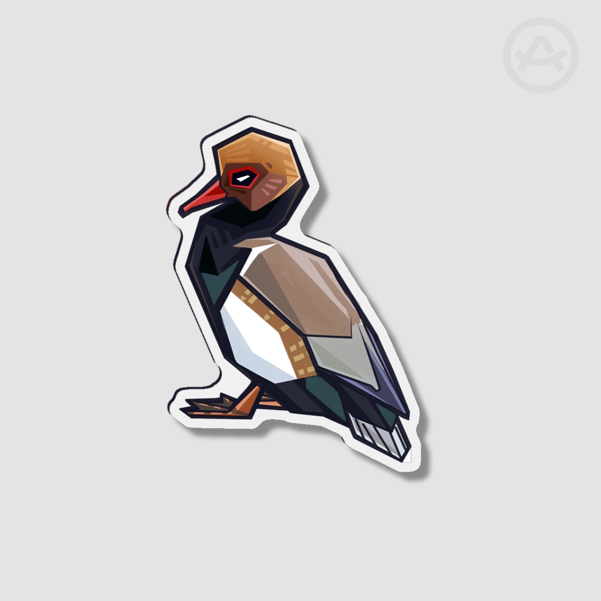 Red-crested pochard - Magnet - 2.36""(60mm)
