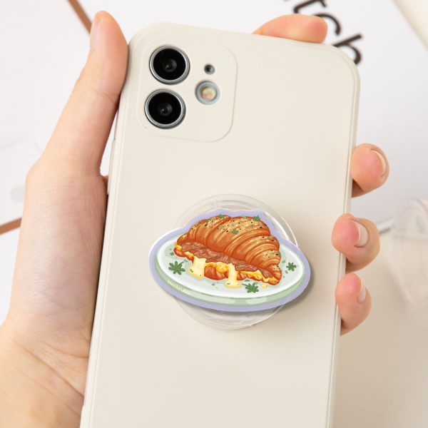 Tuna Egg Cheese Croissant Acrylic Phone Holder