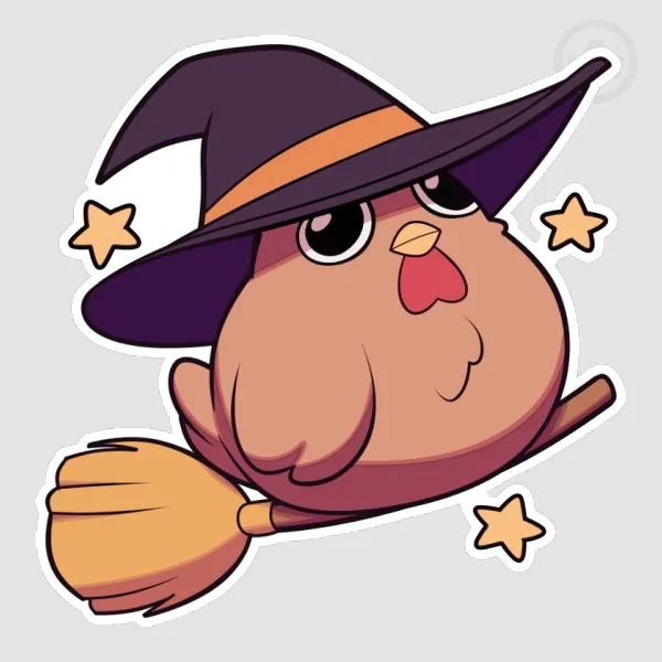 Chicken Buddy | Witch | Sticker