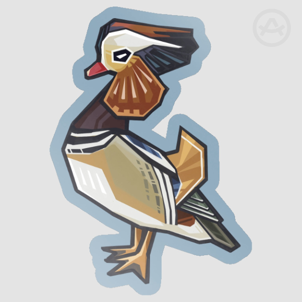 Mandarin duck - Vinyl Sticker