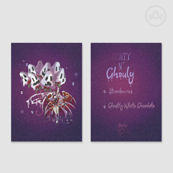 Devil’s Sweet Treats (Halloween Ver.) - Fruity N’ Ghouly (Chocolate Covered Strawberries) Card
