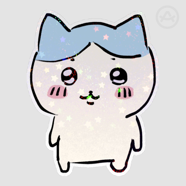 Lazy Hachiware Sticker